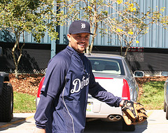 Polanco arrives at spring training