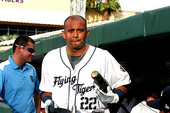 Carlols Guillen with the Lakeland Flying Tigers - cr Roger DeWitt